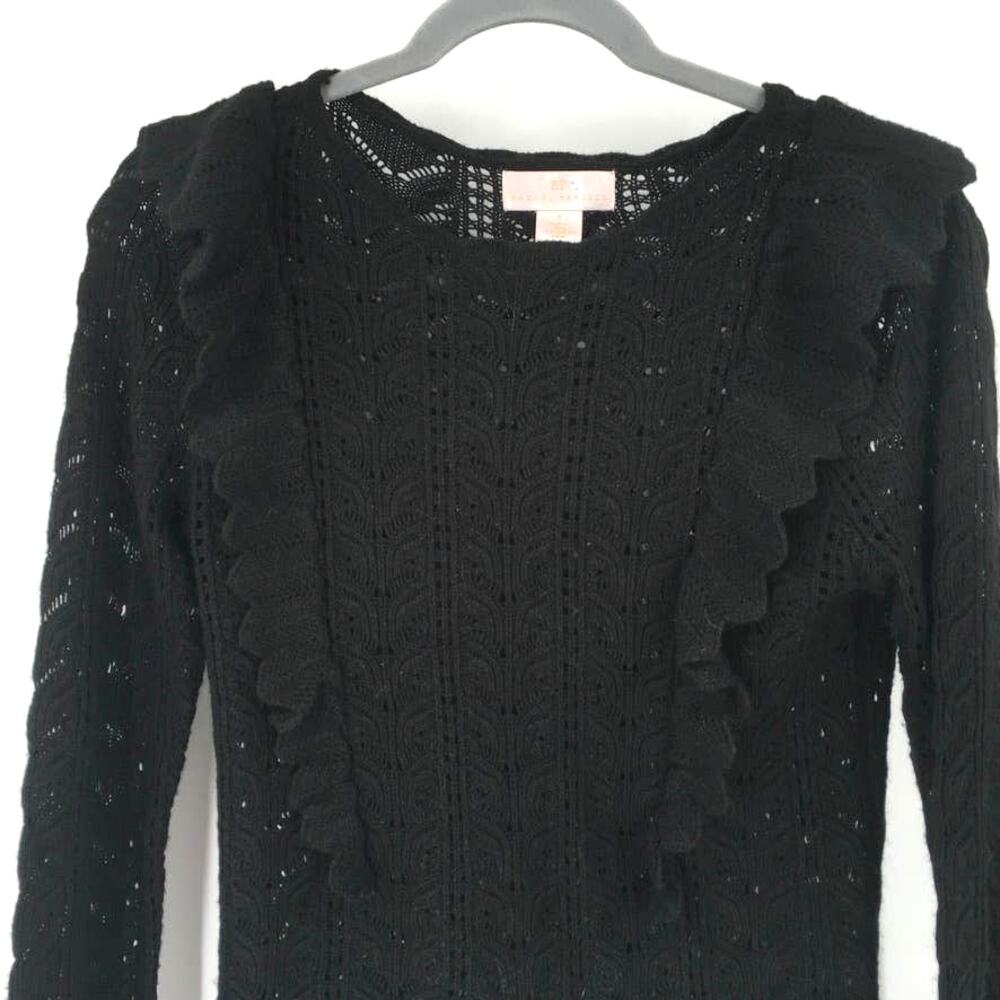 Rachel Parcell Pointelle Ruffle Sweater - Picture 4 of 8